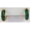 Tiffany & Co. 18K Yellow Gold Emerald Earrings