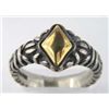 Image 1 : 18K yellow gold & silver ring