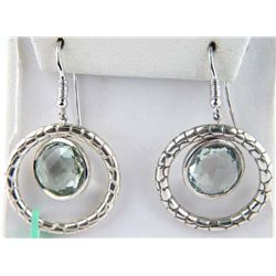 Charles Krypell Silver Prasolite Earrings