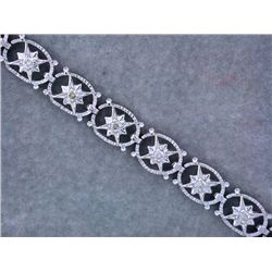 14k White Gold Diamond Bracelet