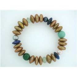 Pearls and Gemstones Elastic Bracelet