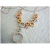 Image 2 : EFJ 18k Tri-color Diamond Necklace