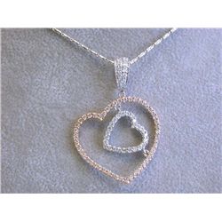 18k Gold Necklace with Heart Pendant