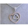 Image 1 : 18k Gold Necklace with Heart Pendant