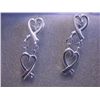 Image 1 : Sterling Silver Dangling Earrings made in ITALY