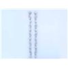 Image 2 : 14k White Gold Dangling Earrings with Diamonds