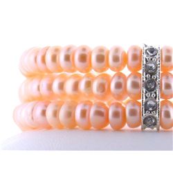 Three Liner Pearl Bracelet