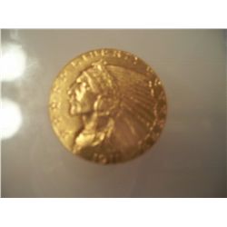 1911-S $5 Gold Indian Head Graded ICG MS63. This is a minimum $5500 coin