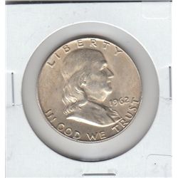 SILVER 1962 FRANKLIN HALF