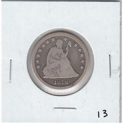 1878 CC CARSON CITY SEATED QUARTER