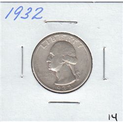 1932 WASHINGTON SILVER QUARTER