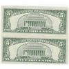 Image 2 : $5 CONSECUTIVE NOTES UNC 1963 FRN GEM