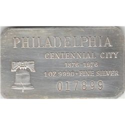 1 OUNCE SILVER BAR .999 FINE