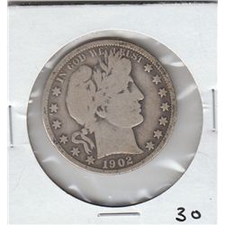 1902 O BARBER HALF