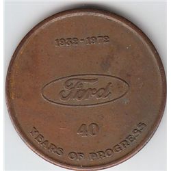FORD 40 YEARS OF PROGRESS MEDAL RARER