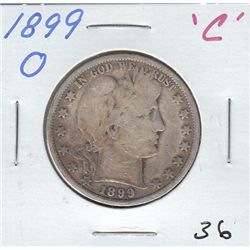 1899 O BARBER HALF