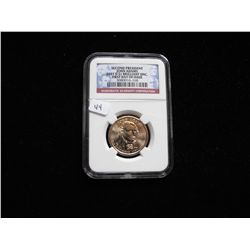 2007 $1 FIRST DAY ISSUE NGC ADAMS