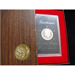 SILVER EISENHOWER PROOF BROWN BOX