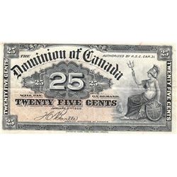 25 CENT CANADA FRACTIONAL CURRENCY 1900