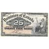 Image 1 : 25 CENT CANADA FRACTIONAL CURRENCY 1900