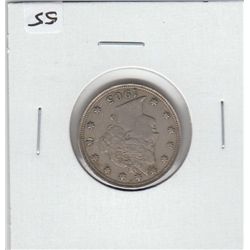 FULL LIBERTY 1905 NICKEL
