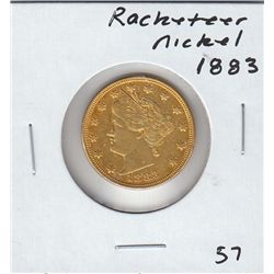 RACKETEER 1883 GOLD NICKEL FULL LIBERTY