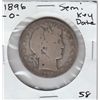 Image 1 : SEMI KEY DATE 1896 O BARBER HALF