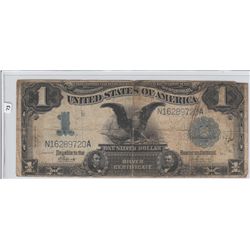 $1 BLACK EAGLE 1899 SILVER CERTIFICATE DATE RIGHT