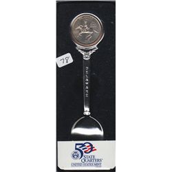 US MINT QUARTER SPOON DELAWARE