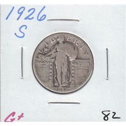 1926 S STANDING LIBERTY QUARTER