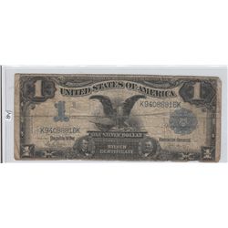 $1 BLACK EAGLE 1899 SILVER CERTIFICATE DATE RIGHT