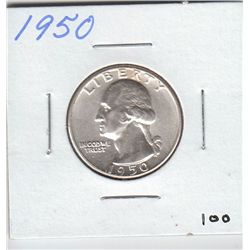 1950 SILVER QUARTER