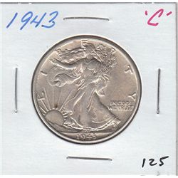 1943 WALKING LIBERTY HALF