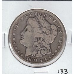 1891 CC CARSON CITY $1 MORGAN