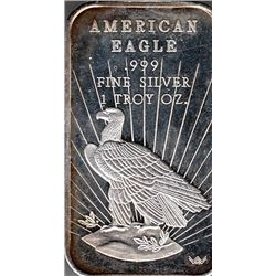 AMERICAN EAGLE SILVER BAR .999 FINE
