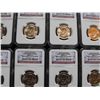 Image 2 : LOT OF 8 NGC $1 ADAMS ""FIRST DAY ISSUE"" MS 66 COINS