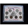 Image 1 : WORLD WAR 2 COINS WITH SILVER NICKELS 1945 STEELY WHEAT CENTS
