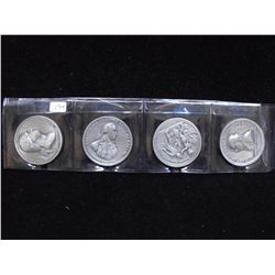 WASHINGTON MEDAL SET VERY HIGH RELIEF LOVELY SET