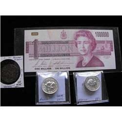 CANADA FANTASY $1 MILLION MEXICO 1954 5c 1797 DOUBLOON TOKEN
