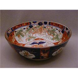 AN ORIENTAL EXPORT PUNCH BOWL