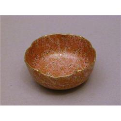 A SATSUMA LOTUS BOWL