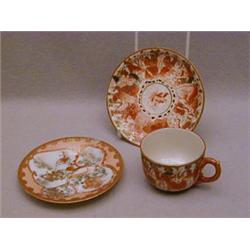 A KUTANI CUP AND SAUCER