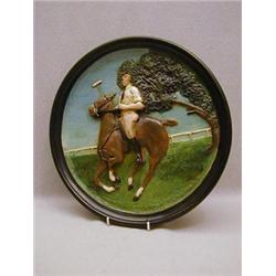 A SET OF THREE CIRCULAR WALL PLAQUES