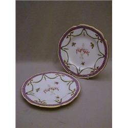 A PAIR OF ROYAL WORCESTER PLATES