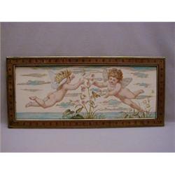 A PAIR OF MINTON ART POTTERY PLAQUES