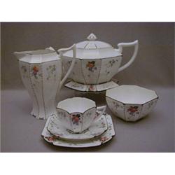 A SHELLEY QUEEN ANNE PART TEA SET