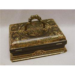 A PAPIER MACHE WRITING COMPENDIUM