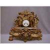 Image 1 : A GILT METAL MANTEL CLOCK