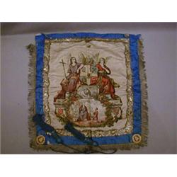 A VICTORIAN MASONIC HANGING