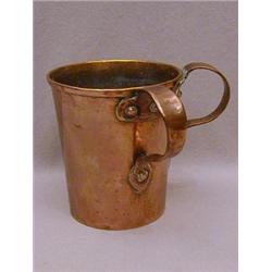 AN ARTS AND CRAFTS COPPER CONTAINER